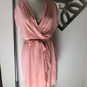 Peach Bellini tie dress